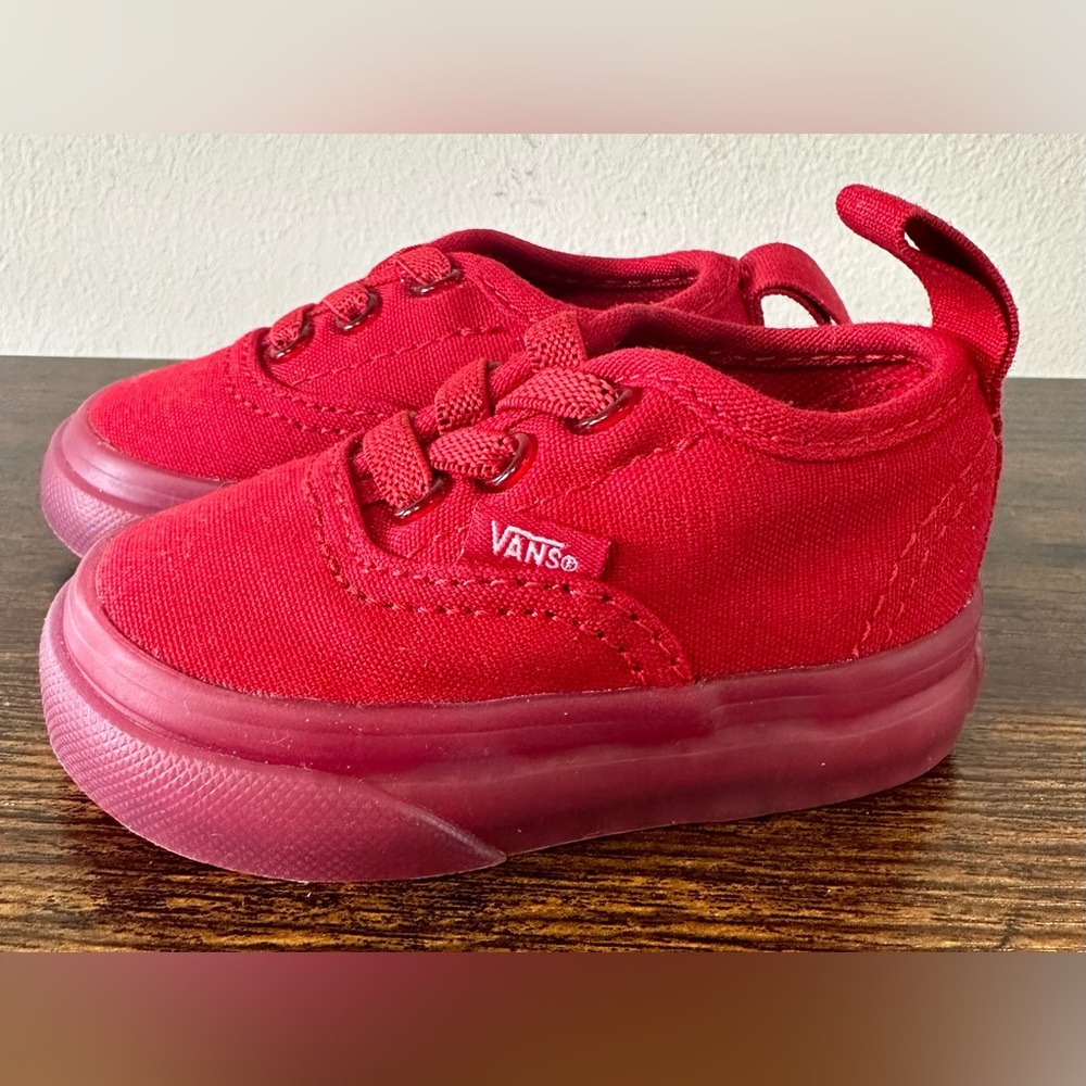 Vans Baby Red Sneakers Like New Size 2